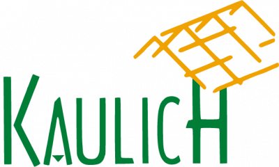 Logo W. Kaulich GmbH & Co. KG - Ihr Zimmerei- und Holzbaubetrieb aus Berkatal nahe Eschwege und Kassel mit eigenem Sägewerk und Holzhandel - Heimatnähe, Kompetenz und Qualität rund um den Werkstoff Holz seit 1948